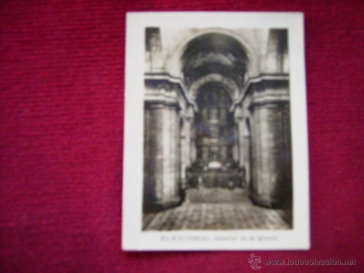 Postkarten: POSTAL FOTOGRAFICA DE EL ESCORIAL-INTERIOR DE LA IGLESIA-9 X 7 Cm.
