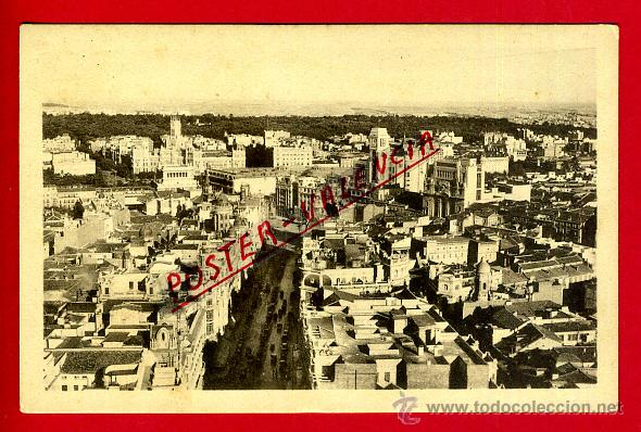 Postales: POSTAL MADRID, VISTA PARCIAL DESDE EL EDIFICIO DE LA TELEFONICA, P80975 - Foto 1