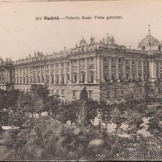 Postales: POSTAL MADRID PALACIO REAL VISTA GENERAL FOT LACOSTE NUM 212