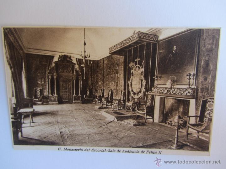 Postales: Postal antigua de Monasterio del Escorial. Sala de Audiencia de Felipe II. L. Roisin. Sin circular.