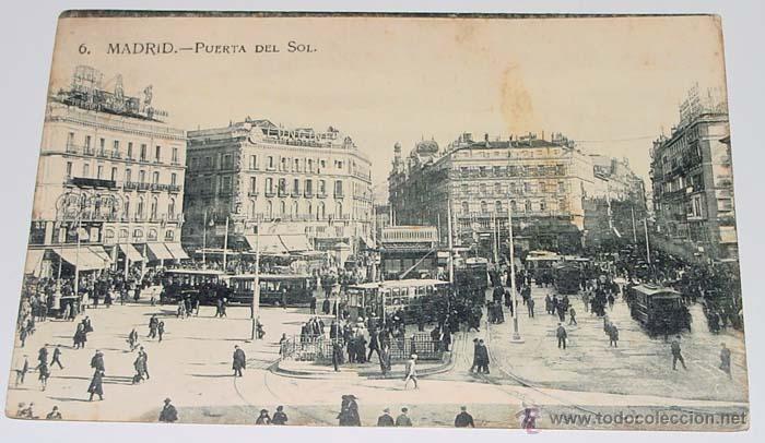 Postales: ANTIGUA POSTAL DE MADRID - PUERTA DEL SOL - SIN CIRCULAR - Foto 1