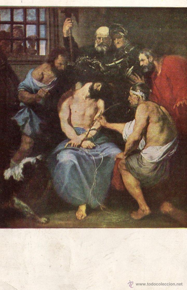 Postales: postal del museo del prado la coronacion de espinas - Foto 1
