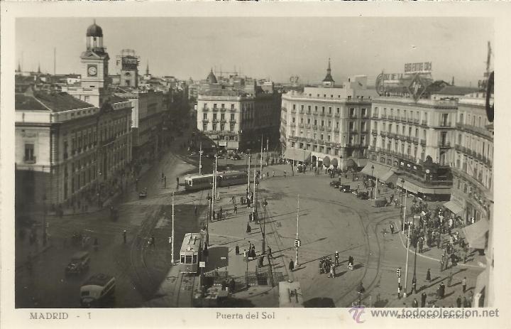 Postales: MADRID PUERTA DEL SOL SIN ESCRIBIR - Foto 1