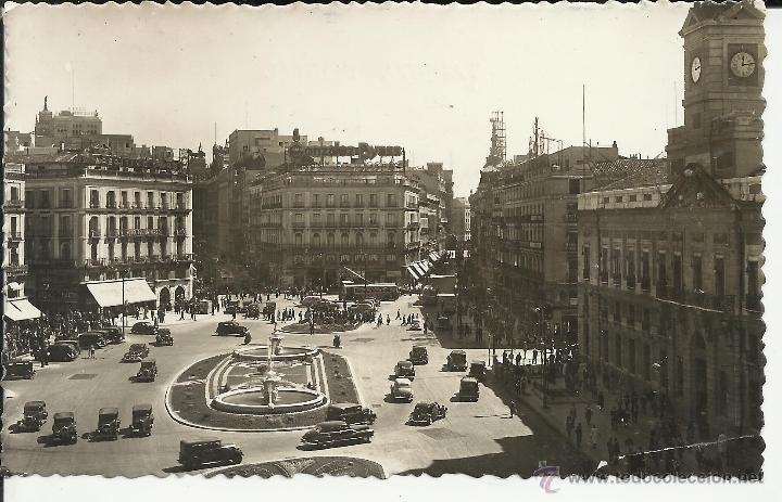 Postales: MADRID PUERTA DEL SOL SIN ESCRIBIR - Foto 1