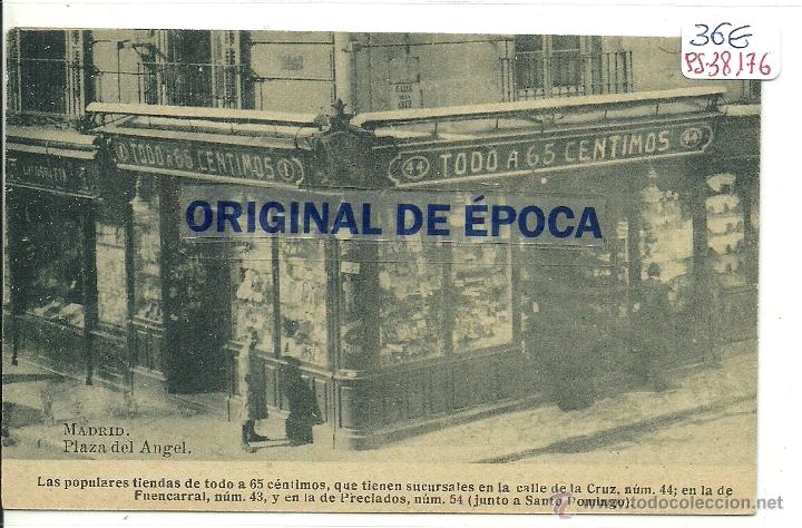 Postais: (PS-38176)POSTAL DE MADRID-TIENDA DE TODO A 65 CENTIMOS