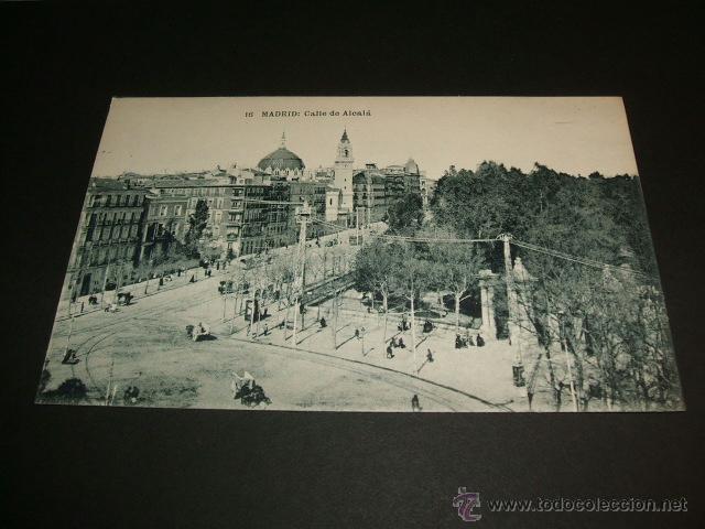 Postales: MADRID CALLE DE ALCALA - Foto 1