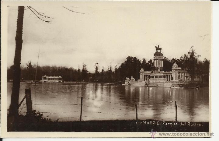 Postales: MADRID RETIRO SIN ESCRIBIR - Foto 1