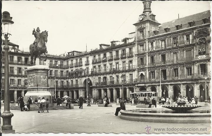 Postales: MADRID PLAYA MAYOR ESCRITA - Foto 1