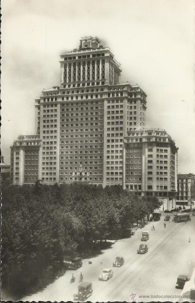 Postales: MADRID EDIFICIO ESPA&Ntilde;A SIN ESCRIBIR - Foto 1