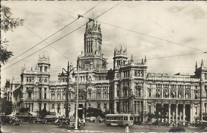 Postales: MADRID PALACIO COMUNICACIONES ESCRITA - Foto 1