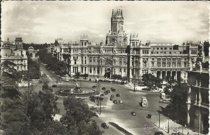 Postales: MADRID PALACIO COMUNICACIONES ESCRITA - Foto 1