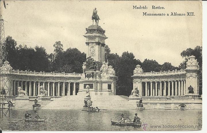 Postales: MADRID EL RETIRO ESCRITA - Foto 1