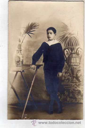 Postales: Fotografia formato postal. Retrato de ni&ntilde;o. Bueno Fotografo. Calle Fuencarral. Sin circular.