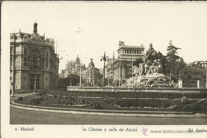 Postales: MADRID LA CIBELES ESCRITA - Foto 1