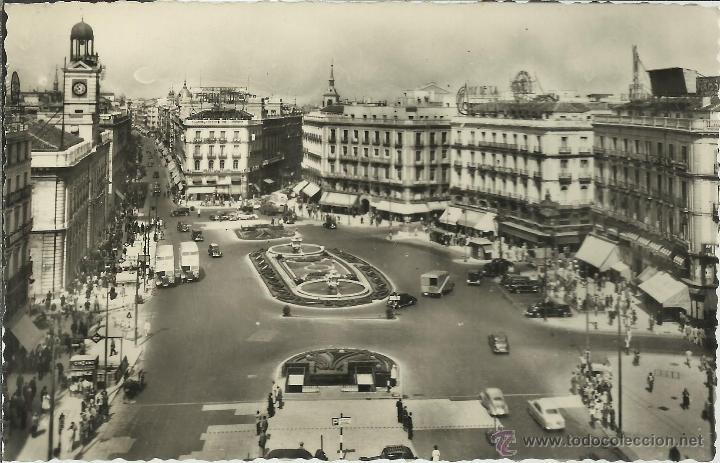 Postales: MADRID PUERTA DEL SOL SIN ESCRIBIR - Foto 1