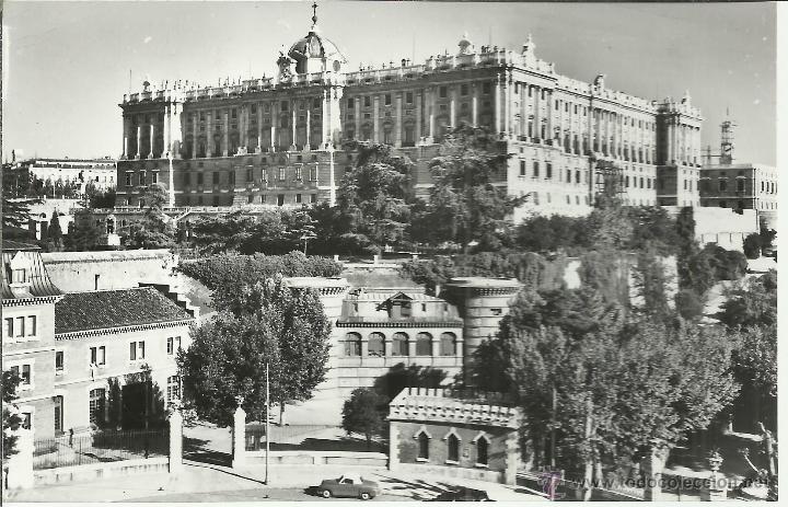 Postales: MADRID PALACIO REAL ESCRITA - Foto 1