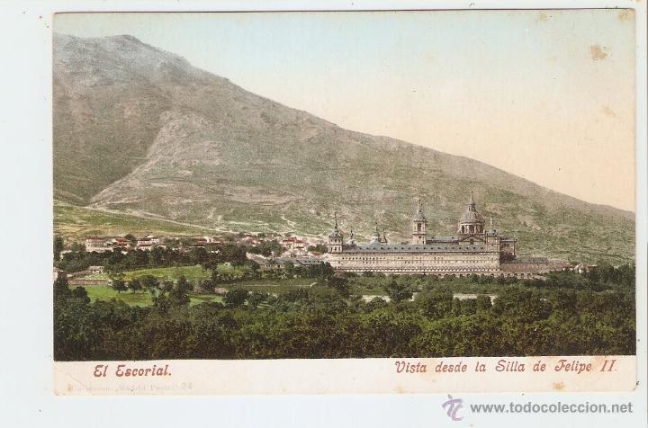 Postales: EL ESCORIAL. VISTA DESDE LA SILLA DE FELIPE II