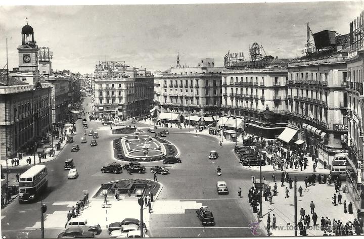 Postales: MADRID, PUERTA DEL SOL, EDICIONES CIMER, CIRCULADA 1963 - Foto 1
