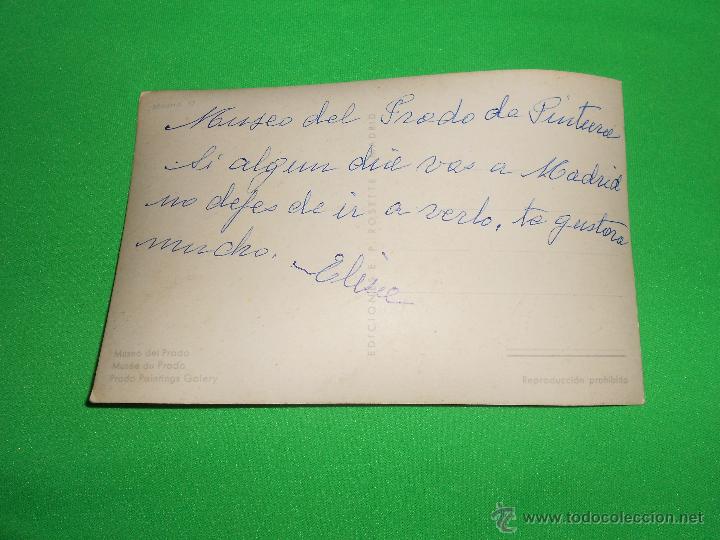 Postales: POSTAL MUSEO DEL PRADO - MADRID.17 - EDICIONES E.P. ROSETTE - ESCRITA - Foto 3