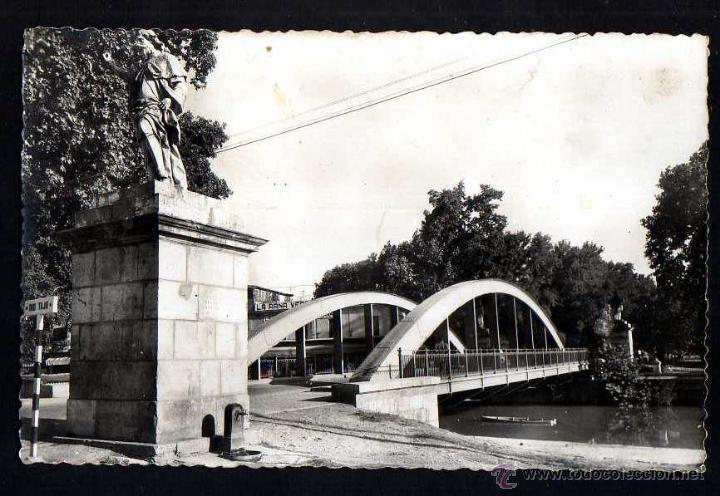 Postales: Aranjuez.Puente colaganete. Circulada. - Foto 1