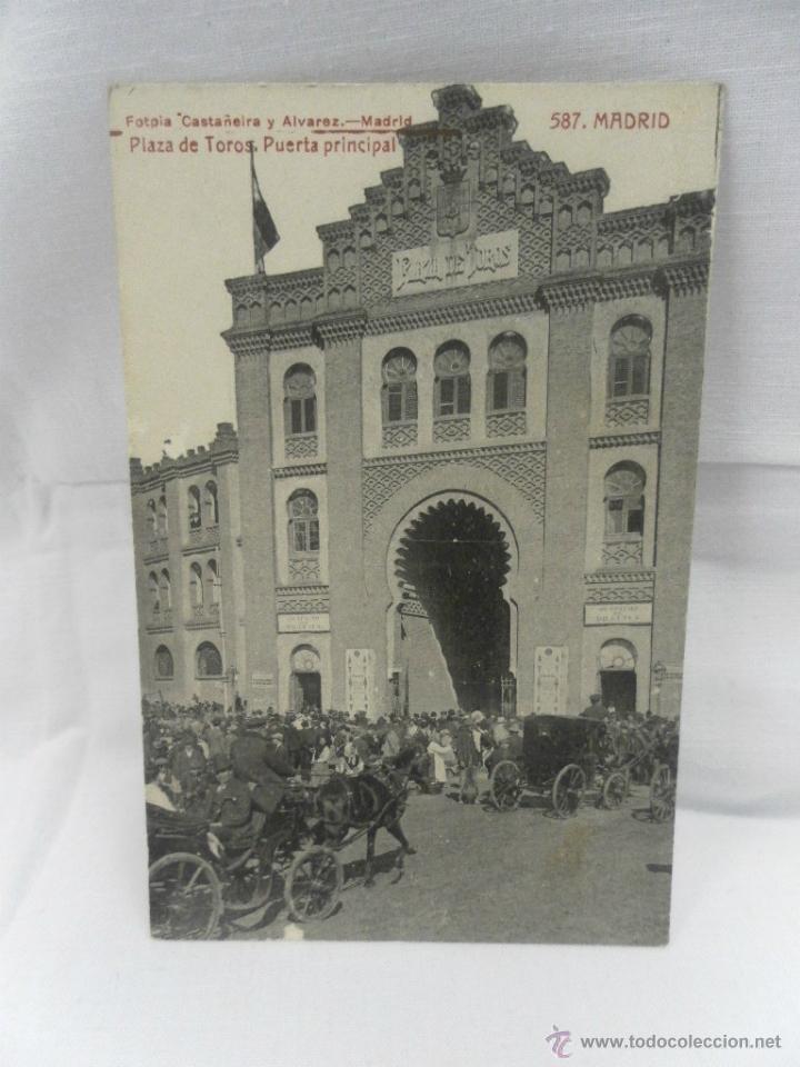 Postales: Madrid. Plaza de toros. N&ordm; 587. - Foto 1