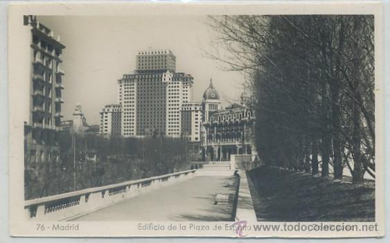 Postales: POSTAL DE MADRID: EDIFICIO DE LA PLAZA DE ESPA&Ntilde;A N&ordm; 76  P-MAD-439 - Foto 1