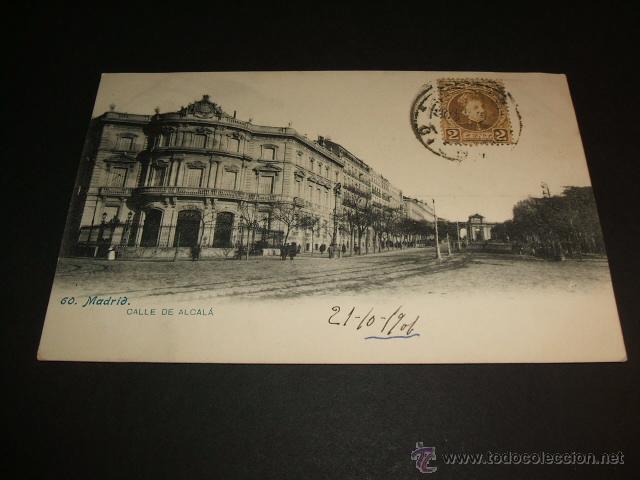 Postales: MADRID CALLE DE ALCALA - Foto 1