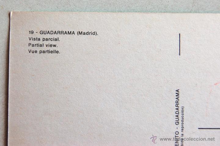 Postales: POSTAL DE GUADARRAMA (MADRID). - Foto 3
