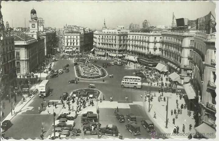Postales: MADRID PUERTA DEL SOL SIN ESCRIBIR - Foto 1