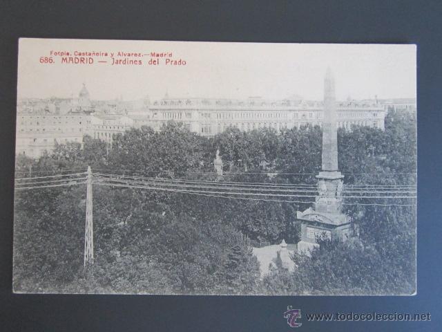 Postales: POSTAL MADRID. JARDINES DEL PRADO. - Foto 1