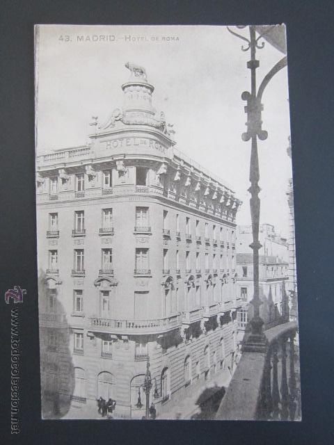 Postales: POSTAL MADRID. HOTEL DE ROMA. - Foto 1
