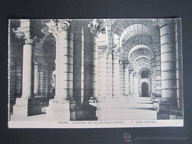 Postales: POSTAL MADRID. CATEDRAL DE LA ALMUDENA. CRIPTA. HAUSER Y MENET. - Foto 1