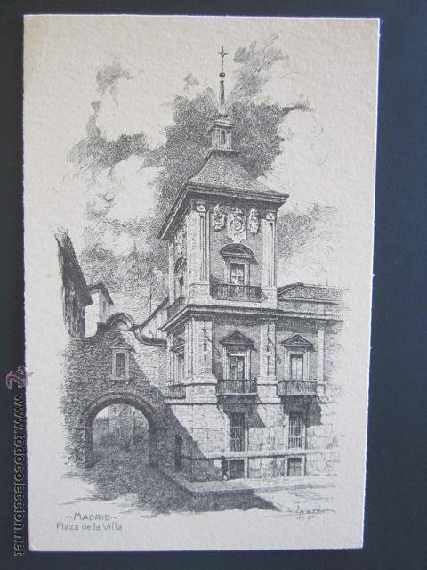Postales: POSTAL MADRID. PLAZA DE LA VILLA. - Foto 1