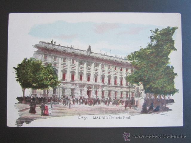 Postales: POSTAL MADRID. PALACIO REAL. PRIMERA EDICI&Oacute;N. - Foto 1