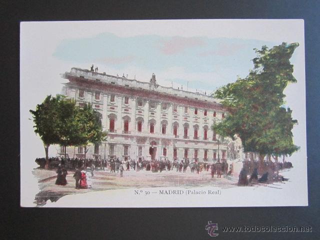 Postales: POSTAL MADRID. PALACIO REAL. PRIMERA EDICI&Oacute;N. - Foto 1