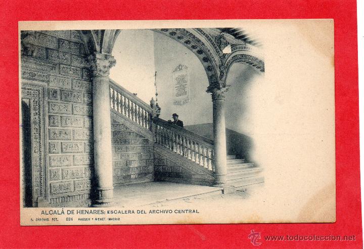 Postales: alcala de henares. 824 h y m. escalera archivo central