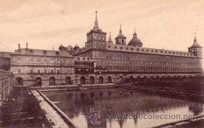 Postales: ANTIGUA POSTAL - EL ESCORIAL MONASTERIO - FACHADA LATERAL - ED. NICOLAS SERRANO - NUEVA