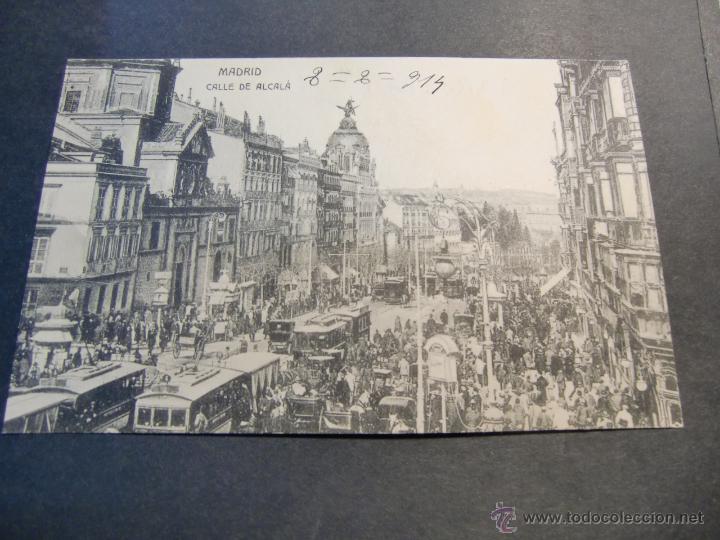 Postales: MADRID CALLE DE ALCALA - Foto 1