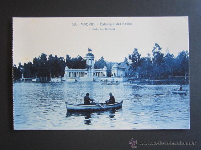 Postales: POSTAL MADRID. ESTANQUE DEL RETIRO. - Foto 1