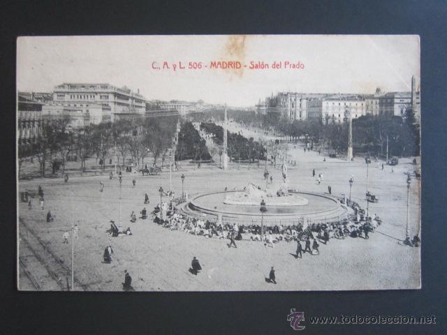 Postales: POSTAL MADRID. SAL&Oacute;N DEL PRADO. - Foto 1