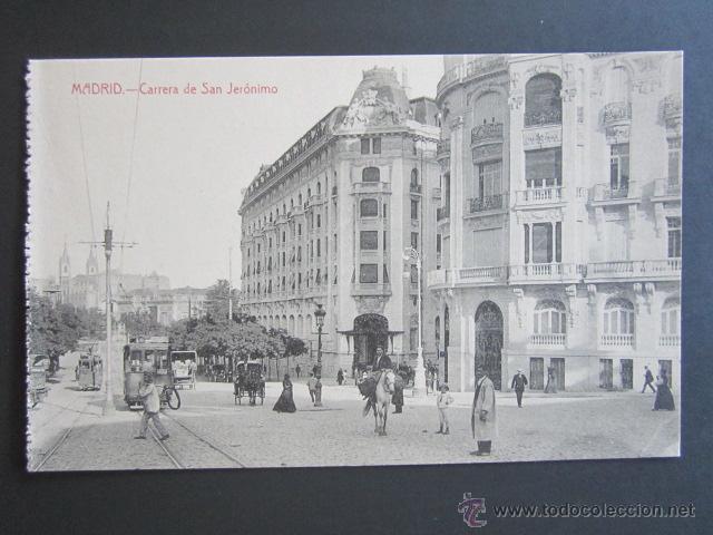 Postales: POSTAL MADRID. CARRERA DE SAN JER&Oacute;NIMO. - Foto 1