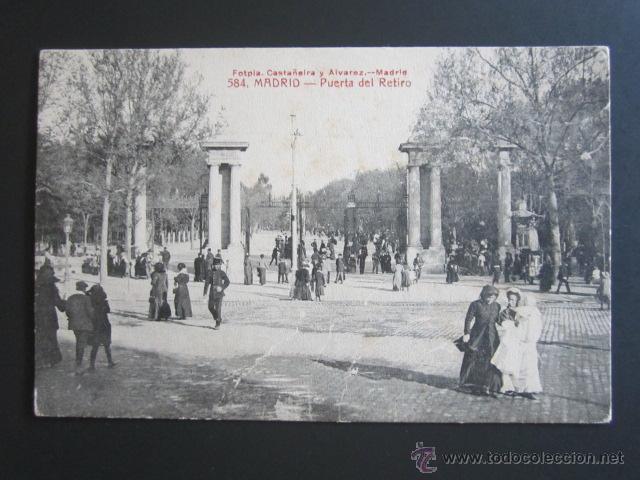 Postales: POSTAL MADRID. PUERTA DEL RETIRO. - Foto 1