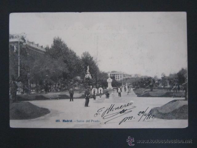 Postales: POSTAL MADRID. SAL&Oacute;N DEL PRADO. - Foto 1