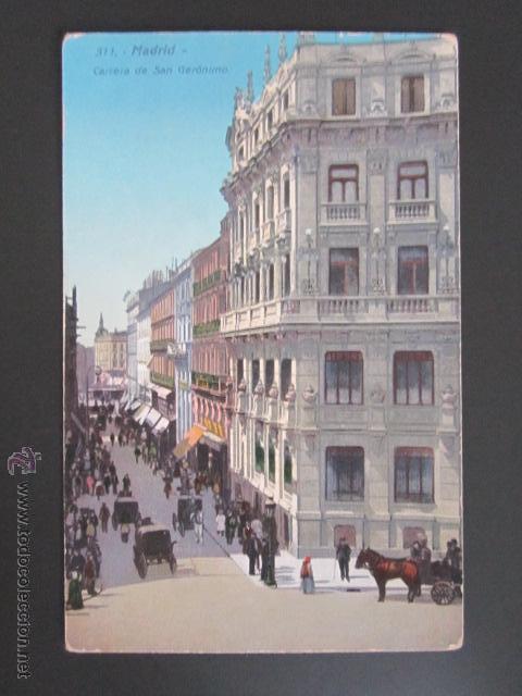 Postales: POSTAL MADRID. CARRERA DE SAN GER&Oacute;NIMO. - Foto 1