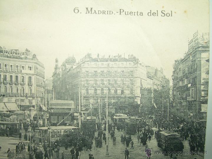 Postales: ANTIGUA POSTAL.....MADRID....PUERTA DEL SOL - Foto 2