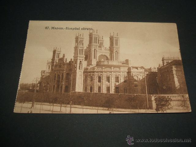 Postales: MADRID HOSPITAL OBRERO - Foto 1