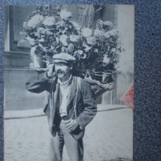 Postales: MADRID VENDEDOR DE FLORES MUY BONITA POSTAL ANTIGUA CIRCULADA EN 1910
