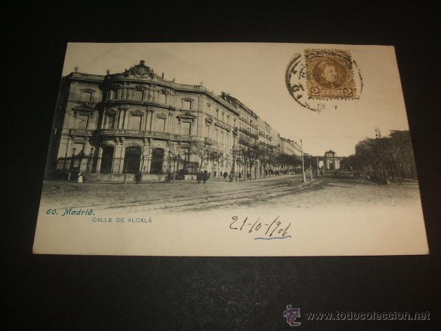 Postales: MADRID CALLE DE ALCALA - Foto 1