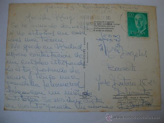 Postales: POSTAL ORIGINAL MADRID CIRCULADA CON SELLO - Foto 2