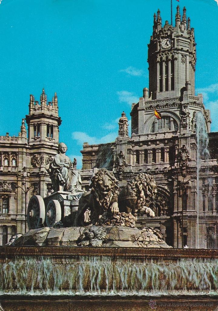 Cartoline: N&ordm; 13988 POSTAL LA CIBELES Y PALACIO DE COMUNICACIONES